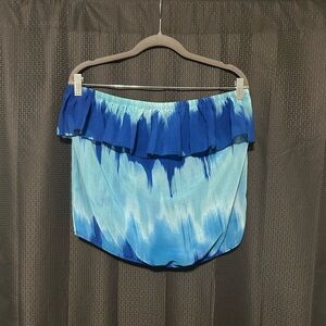 NEW NY&CO Tie-Dye Strapless Blouse - Sweet Pea Collection Women’s Size Large